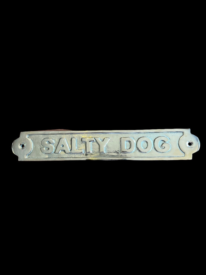 "Salty Dog" Sign - Annapolis Maritime Antiques
