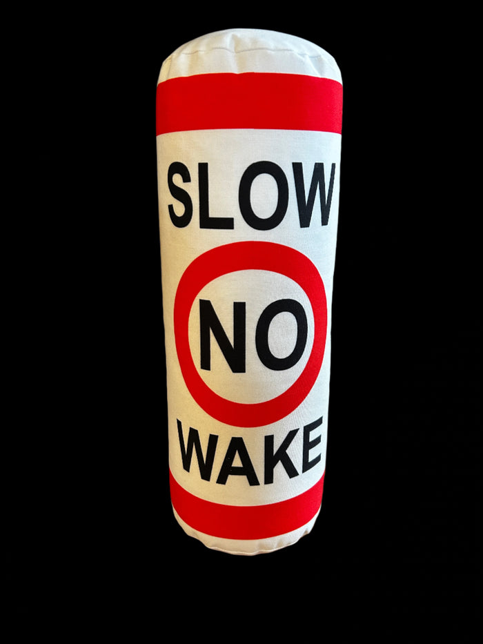 "Slow No Wake" Throw Pillow - Annapolis Maritime Antiques